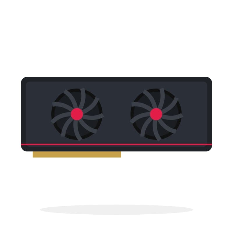 Rigmax Radeon RX 7600 8GB Dual Fan Graphics Card